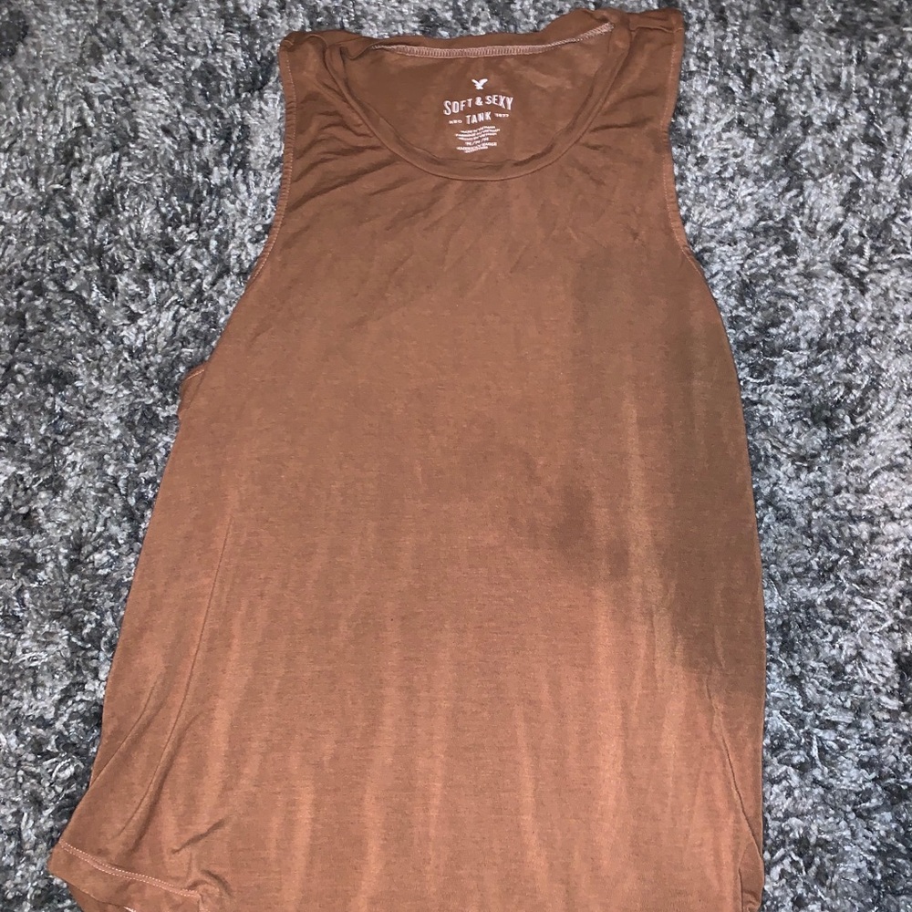 Brown tank top